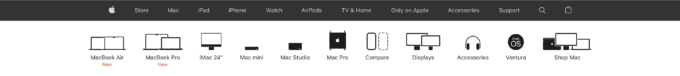 Icons und das Redesign der Apple Website